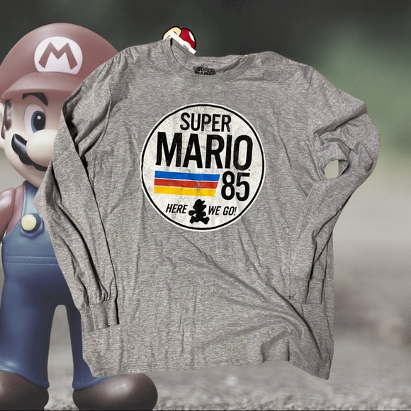 Nintendo Other - Super Mario Long Sleeve Vintage Look